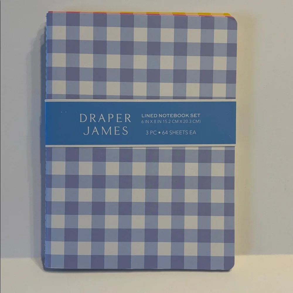 Draper James Gingham Journal Set of 3